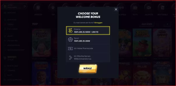QuickWin Bonus und Promotionen